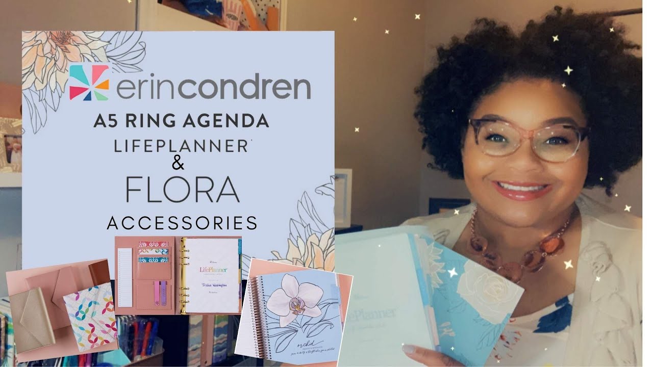 *NEW* Erin Condren 2021-22 A5 Agenda Daily Duo & Flora Accessories | Chloetry Plans