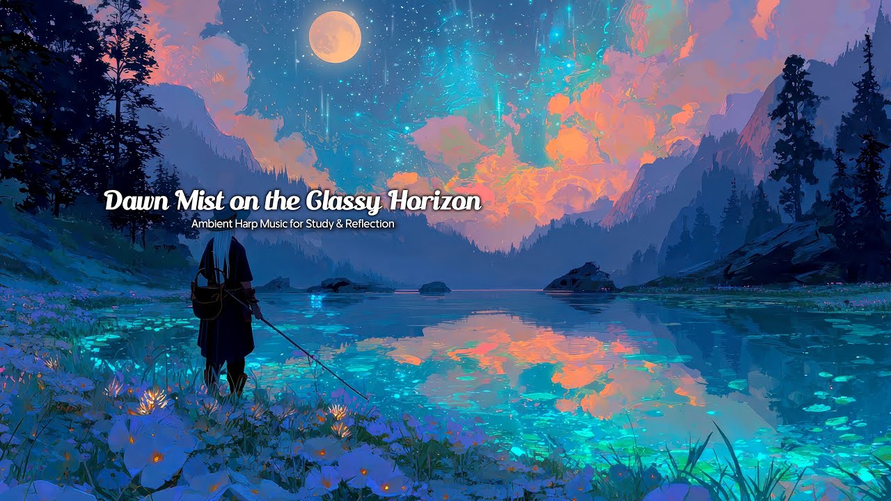 Ambient Harp Music for Study & Reflection | Ocean Mirrors at Silent Dawn