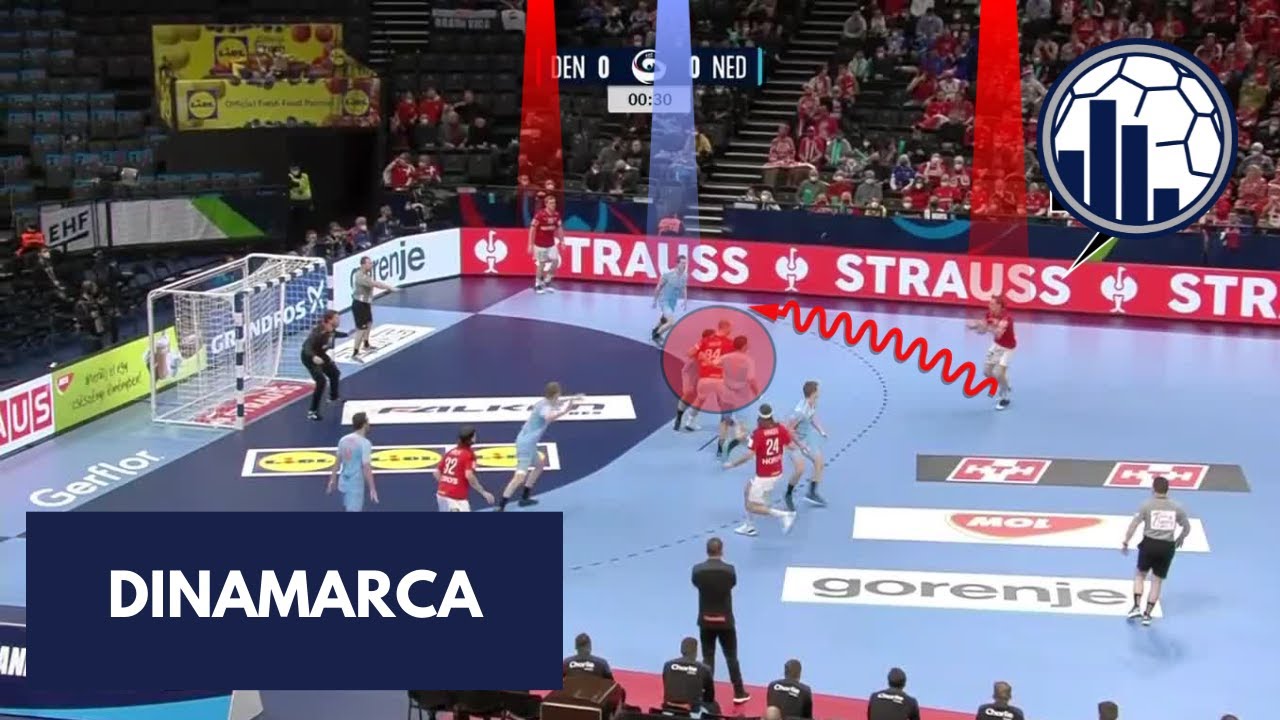Dinamarca | Ataque vs defesa 5:1 | Mathias Gidsel | Campeonato Europeu de Handebol 2022