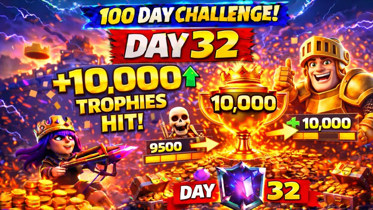 Day 32 – The Grind Never Stops! 💪 Road to 12K Trophies