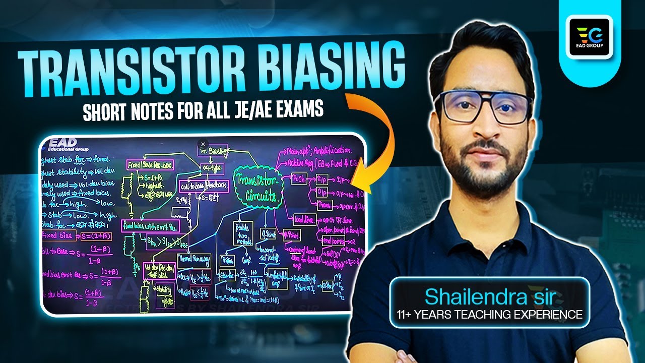 Transistor Biasing Short Notes for all AE/JE exams by Shailendra Sir