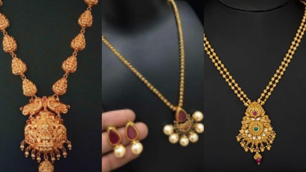 Beautiful gold necklace set design 2021| Latest gold necklace set design and weight
