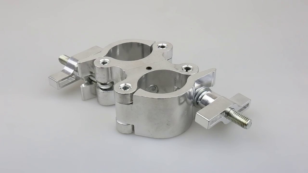 50mm Aluminium Truss Double Coupler Clamp from Titan AV - TR-CLP50-D2