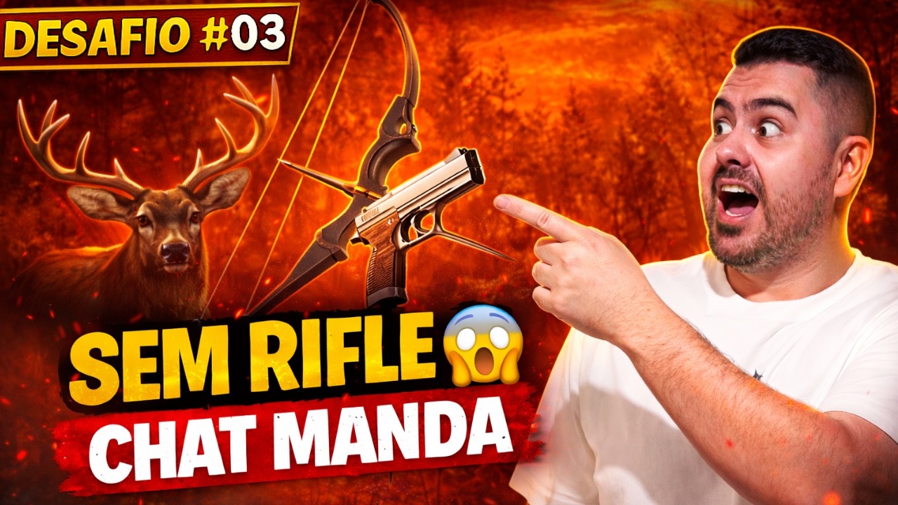 👉 DESAFIO DO CHAT: Só ARCO e PISTOLA… vocês escolhem o que eu caço! | The Hunter COTW