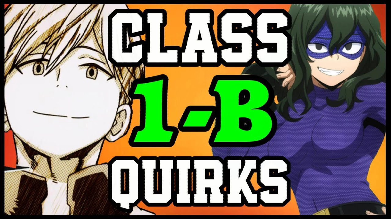 ALL CLASS 1-B QUIRKS!! - My Hero Academia Discussion | Tekking101