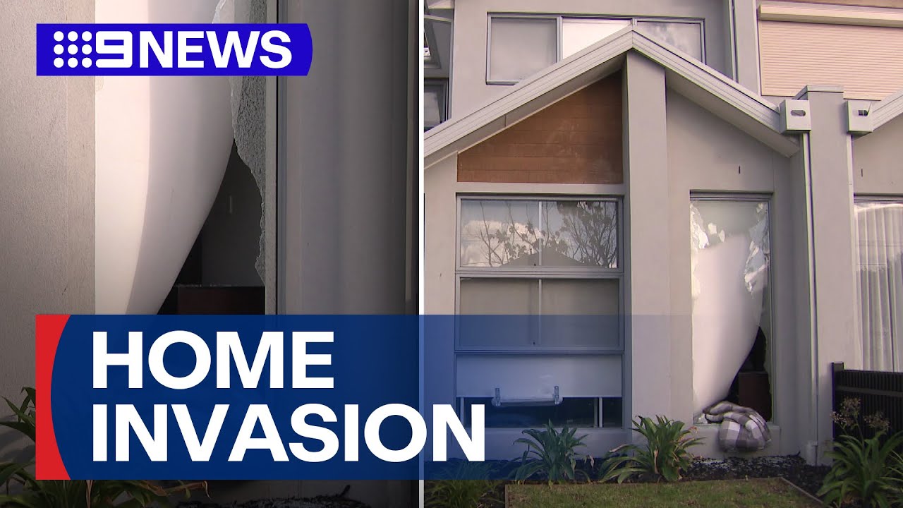 Melbourne mother and son threatened with a gun during terrifying home invasion | 9 News Australia