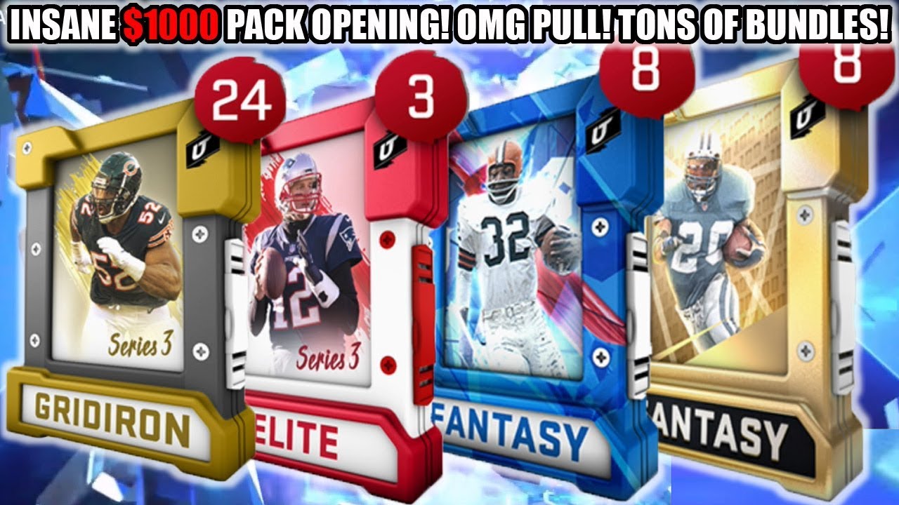 $1000 PACK OPENING! INSANE PULLS! TONS OF BUNDLES AND ELITE PULLS! | MADDEN 20 ULTIMATE TEAM