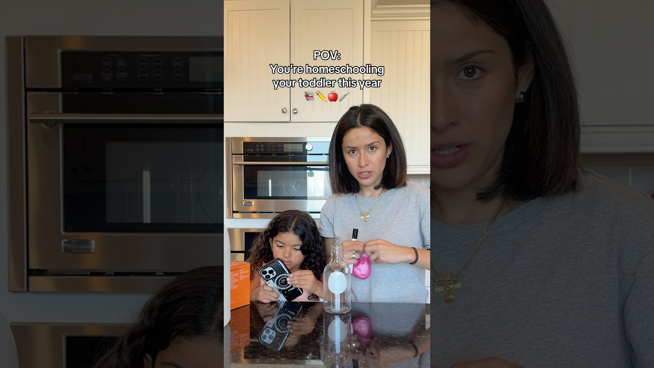 Day in my life: how I homeschool my toddler 📚🧪✏️ #momlife #SAHM #familyfun #toddleractivities