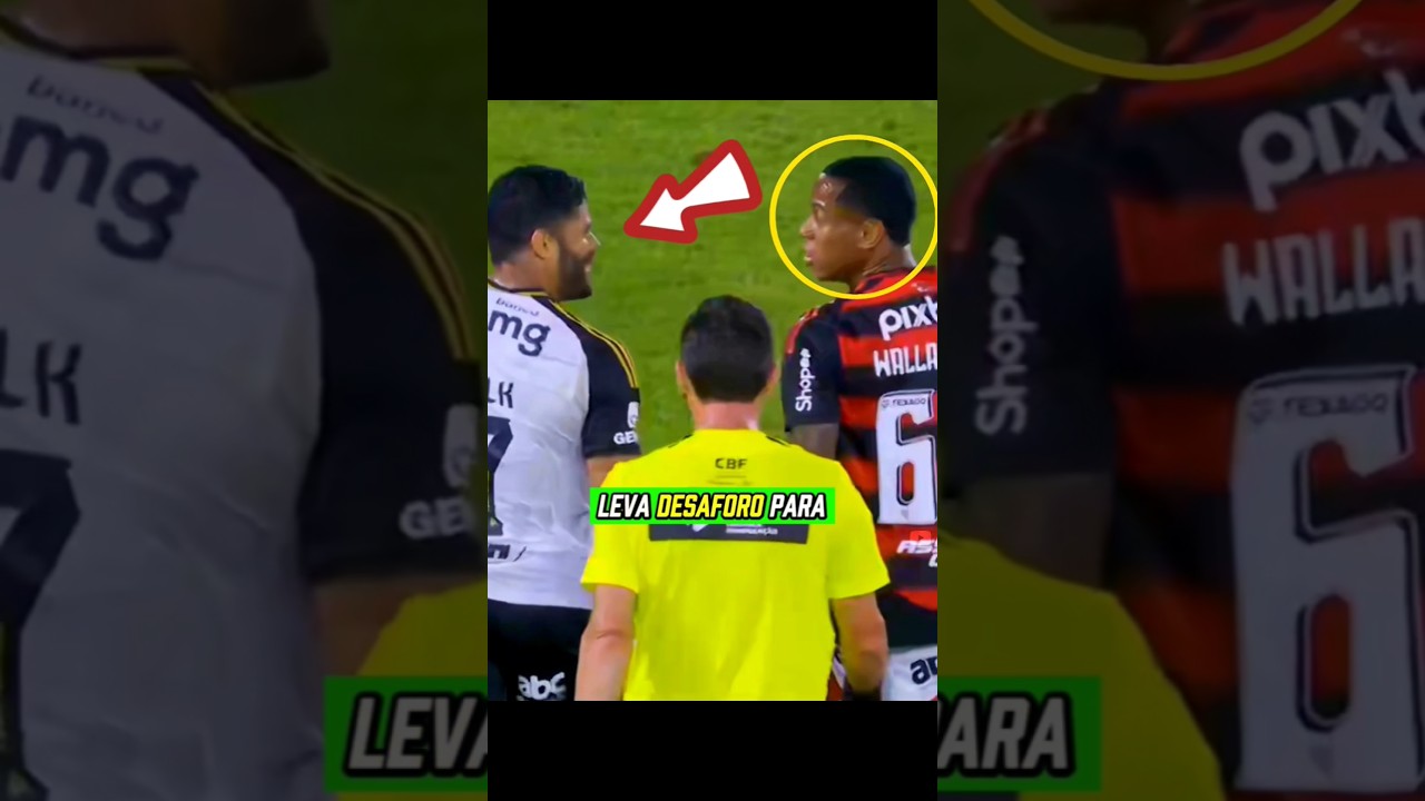 O WALLACE YAN ENTROU NA MENTE DO HULK!🤣 #flamengo #futebol #atleticomineiro #shorts