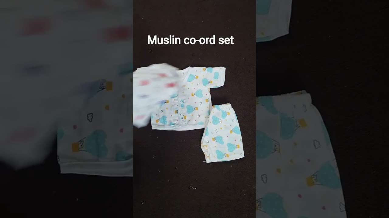 ✨ Muslin Co-ord Set for BabiesSoft📩 DM to Order@littlelumos#LittleLumos #MuslinCoordSet#NewbornStyle
