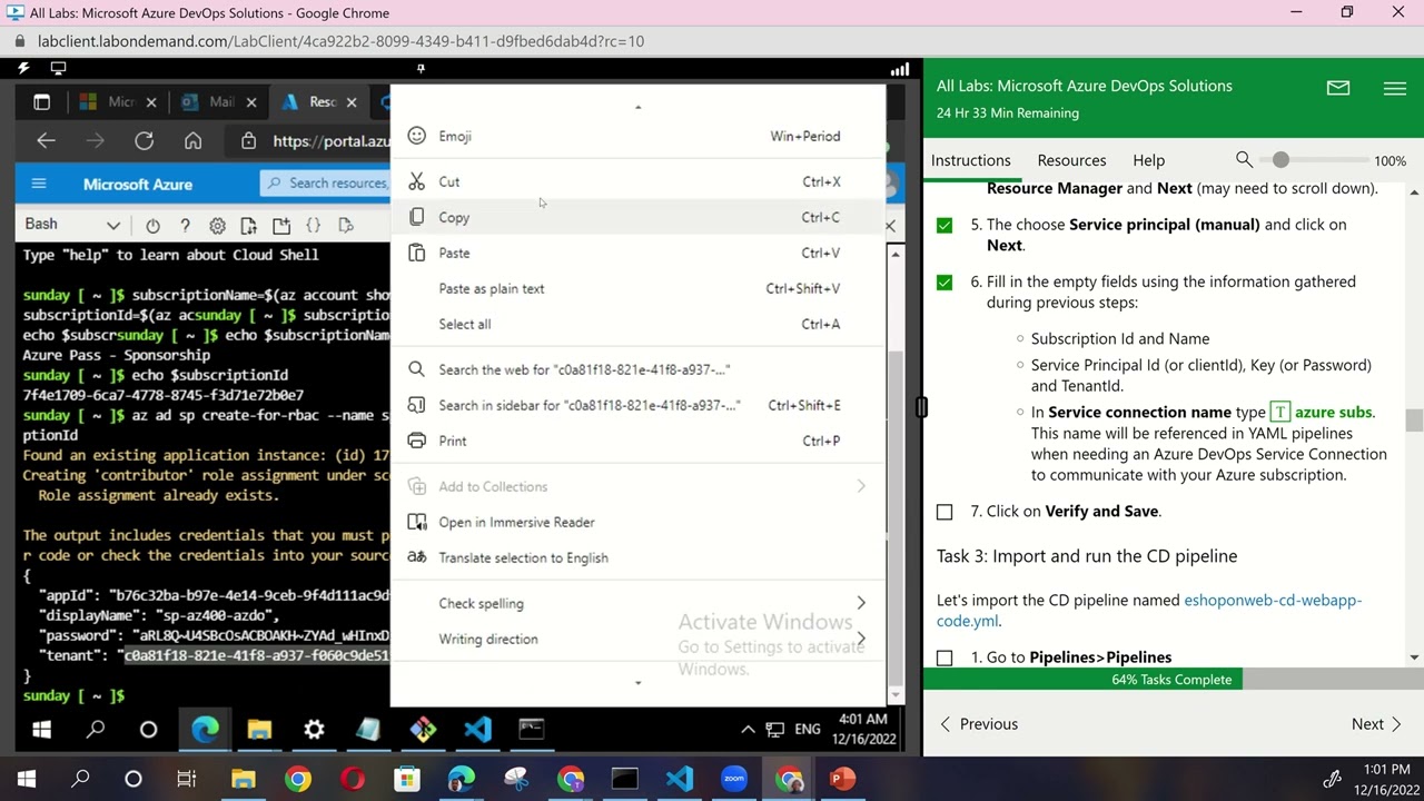Enable Dynamic Configuration and Feature Flags Lab14 AZ400 202212