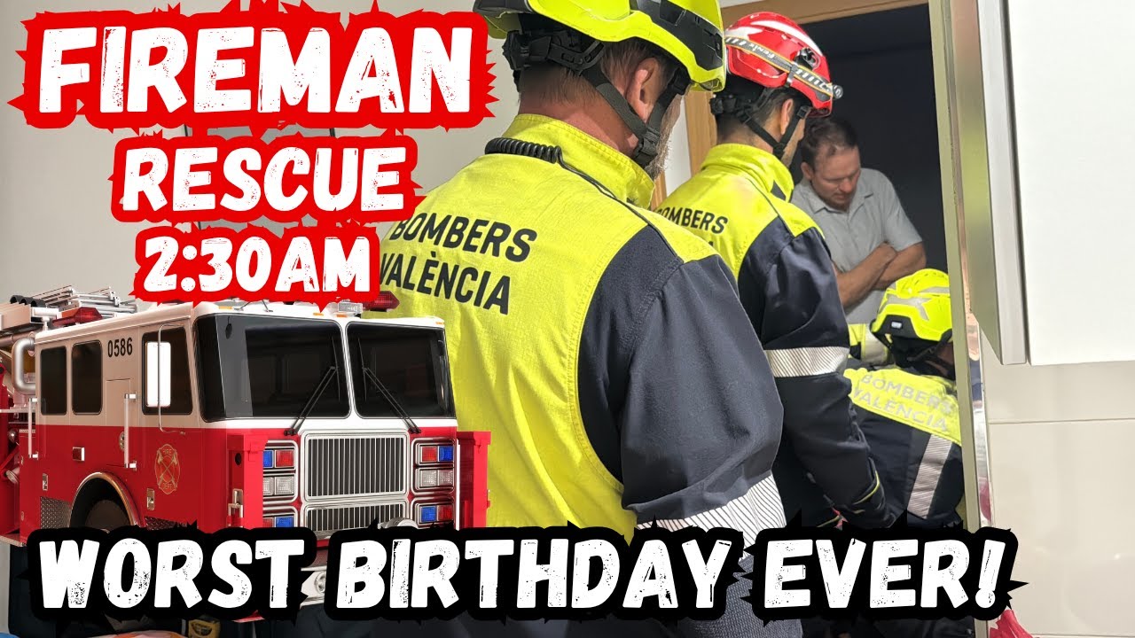 SCARY FIREMAN RESCUE ON OWEN'S BIRTHDAY in Spain!🇪🇸 