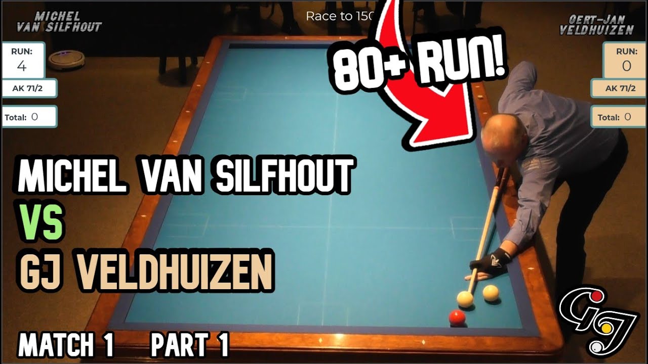 MICHEL VAN SILFHOUT VS GJ VELDHUIZEN PART 1/3 | Balkline 71/2 | Topteam Eredivisie 24/25 | Round 6