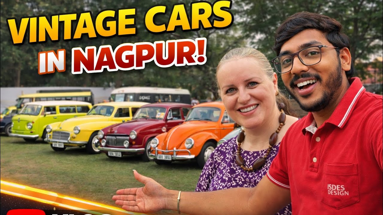 2026 Vintage Car Expo Nagpur | Rare Classic Cars & Meeting a Brazilian Visitor 🇧🇷