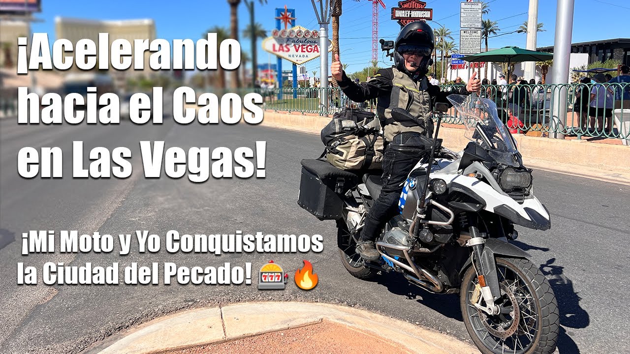 Visitamos Las Vegas 🃏💸🍀  🇺🇸 Viaje de 🇨🇦  a México 🇲🇽 en moto 🏍️