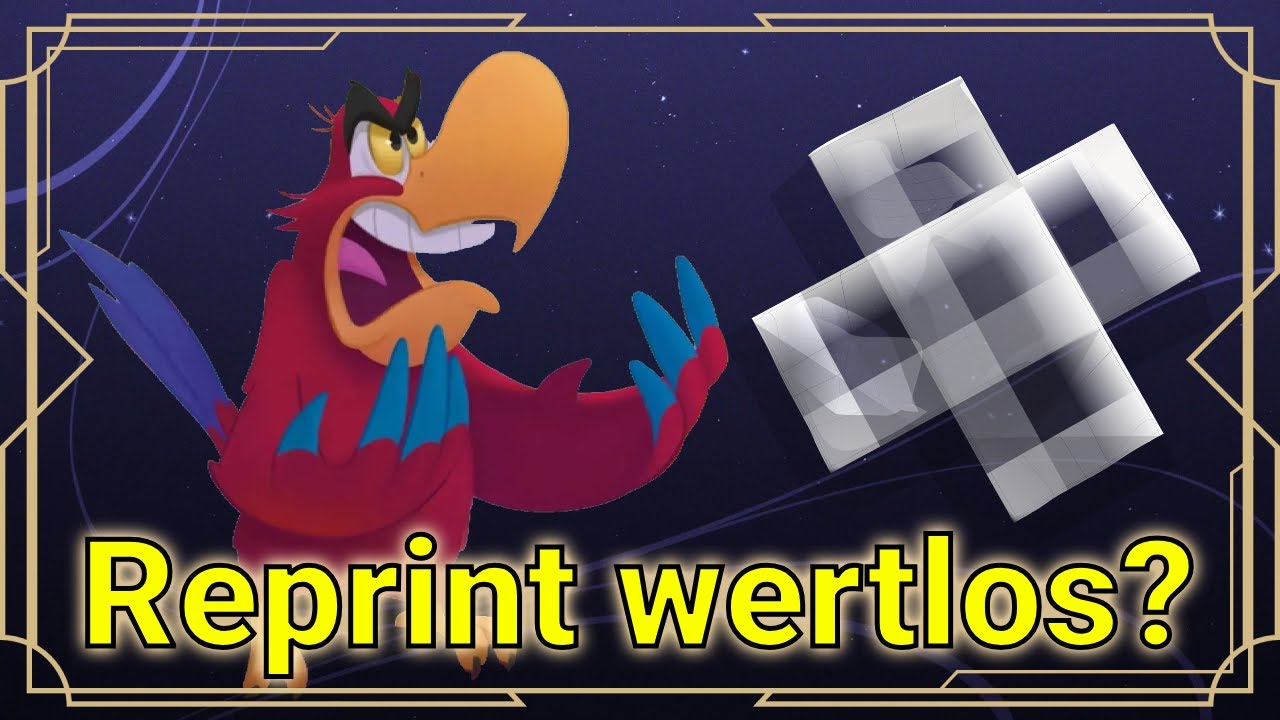 Schatz oder Schrott? - Disney Lorcana Reprint mit Klebeband entweiht?