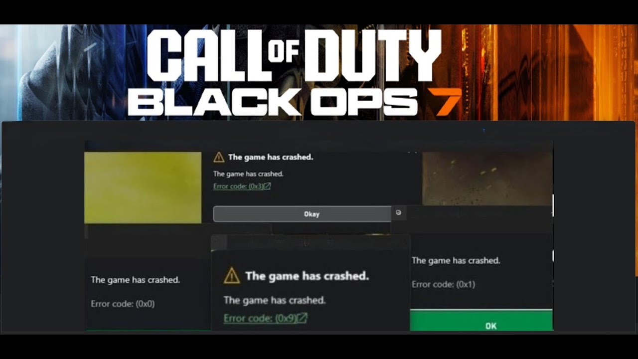 Исправление ошибок COD Black Ops 7 Beta с кодами (0x0)/(0x1)/(0x2)/(0x3)/(0x5)/(0x7)/(0x8)/(0x9) ...
