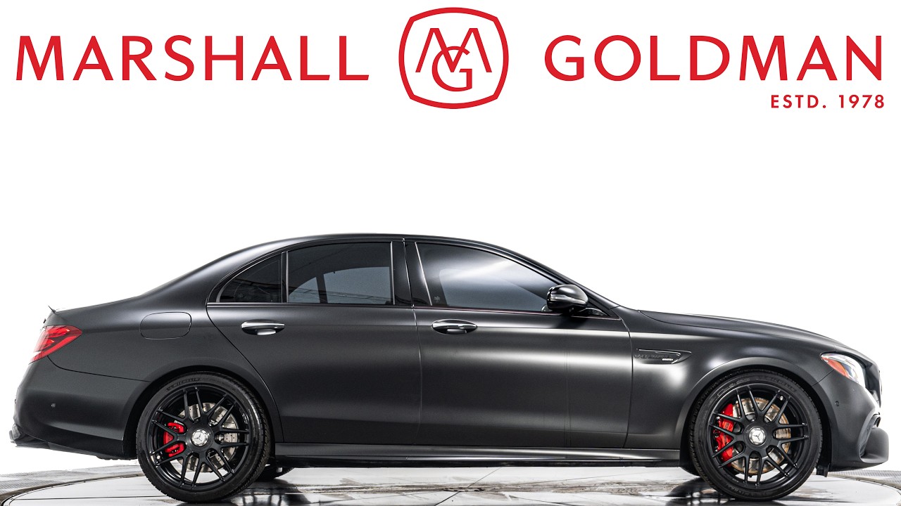 2019 Mercedes-Benz E63 S AMG Obsidian Black Metallic over AMG Black leather interior for sale