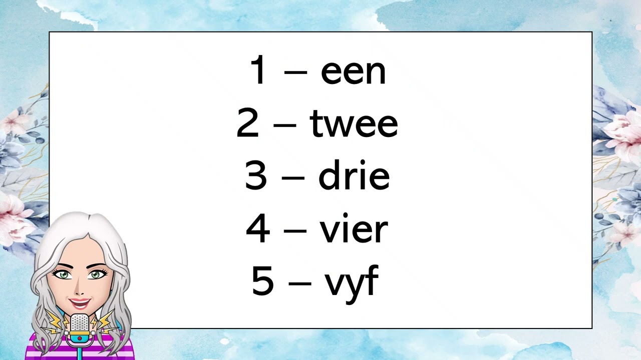 Gr 1 Afrikaanse woorde Kwartaal 1   Nommers