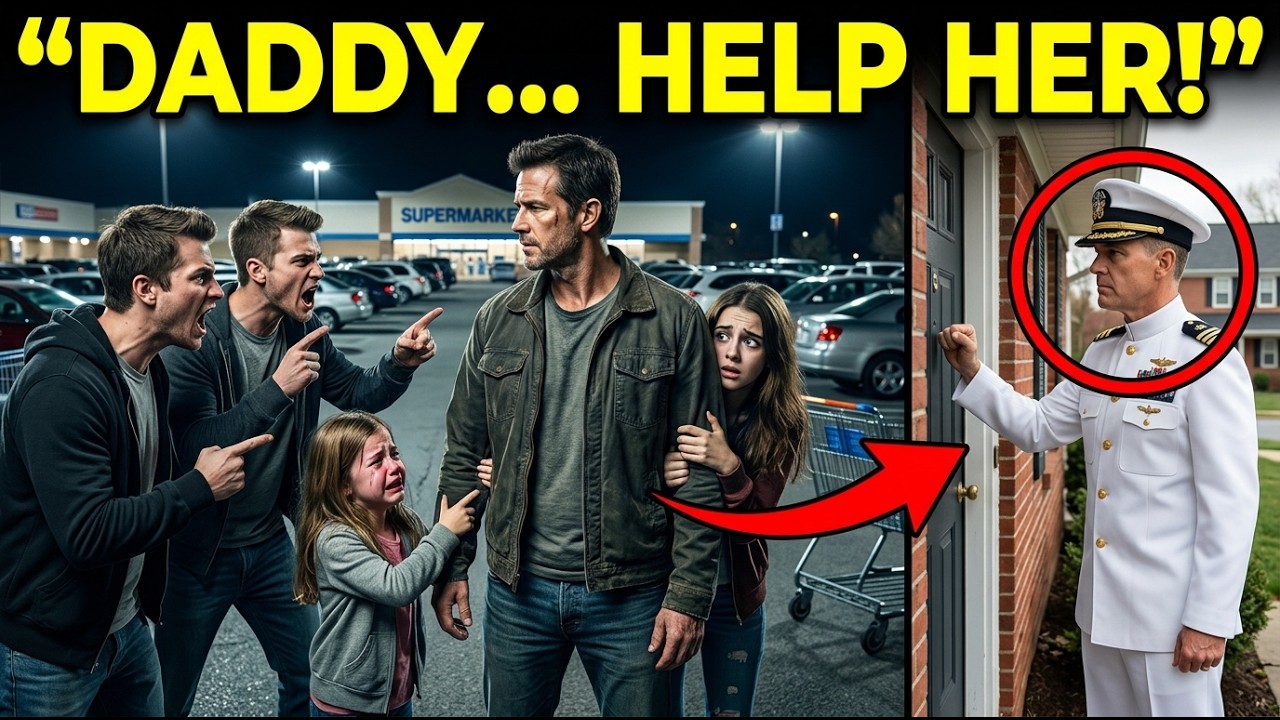 “Daddy, Please Help Her” — He Took Down 3 Men, Next Morning a Navy Admiral Knocked
