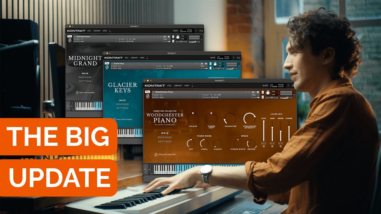 New Updates: Woodchester Piano, Midnight Grand, & Glacier Keys