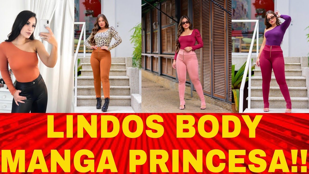 LINDOS BODY MANGA PRINCESA| BODY MULA MANGA DE POLIAMIDA|BODY GOLINHA LISA @modafashionoficial6022