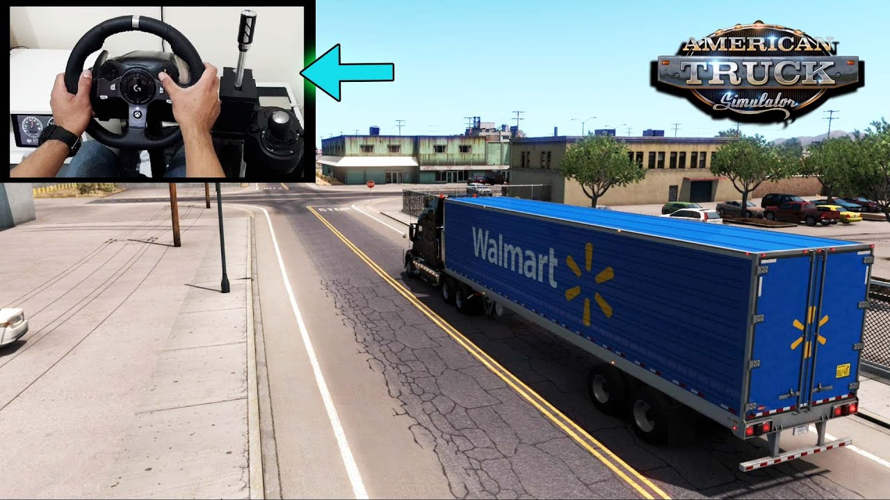 American Truck Simulator - Transporting Frozen Fruits  | Steering Wheel + Shifter Gameplay