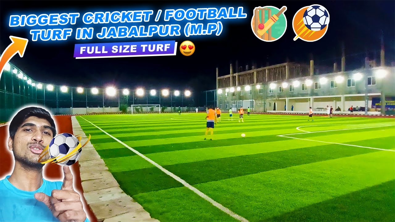 Bhai! Itna Bada TURF? 🤯| Jabalpur K Sabse Bade TURF May Football Match Lag Gaya #cricket #football
