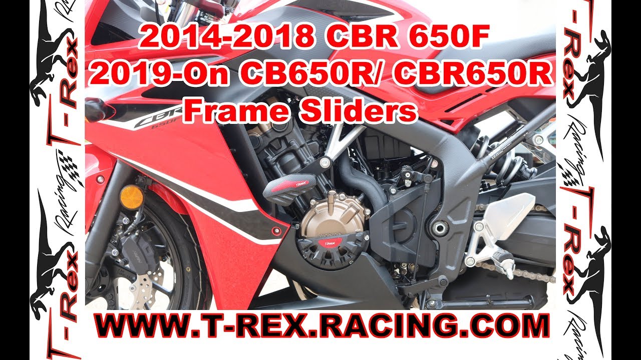 T-Rex Racing 2014-2018 Honda CBR 650F, 2019-On CB650R/ CBR 650R Frame Sliders