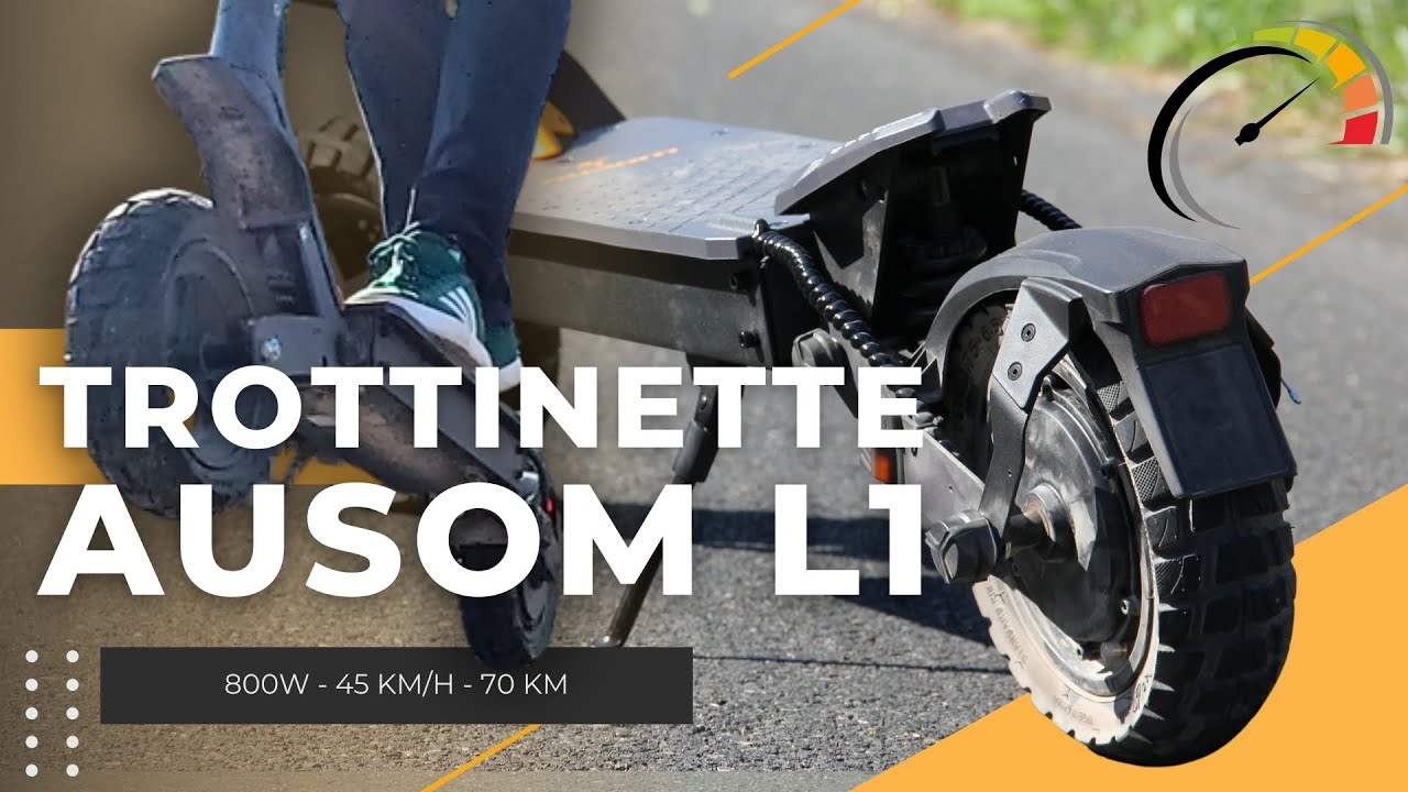 AUSOM L1 : La Trottinette électrique à l'autonomie record pour son prix !