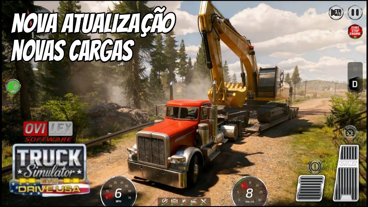 ATUALIZAÇÃO: TRUCK SIMULATOR DRIVE USA EVO // várias cargas // game play 