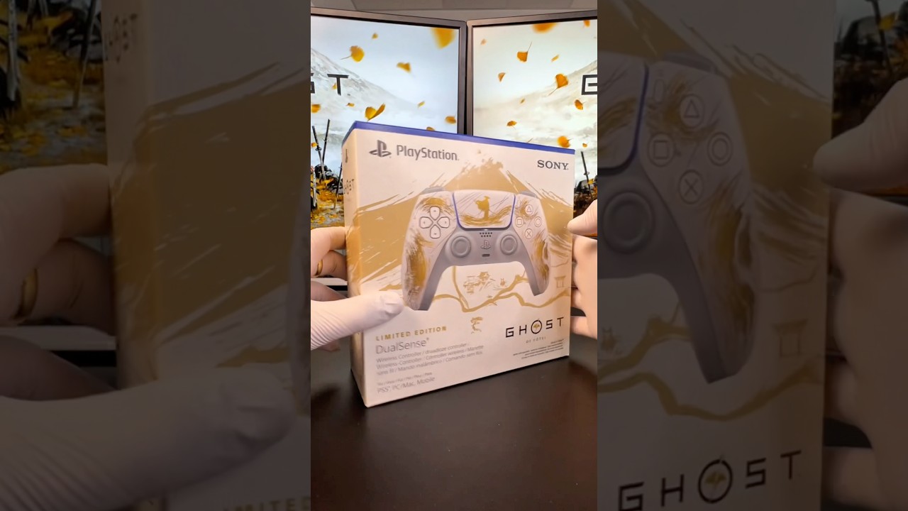 SONY PS5 DUALSENSE GHOST OF YOTEI CONTROLLER #unboxing #asmr
