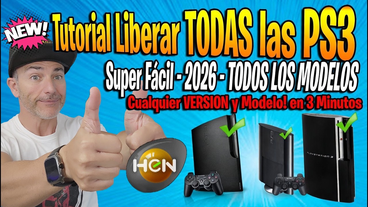 Tutorial Liberar CUALQUIER PS3 4.93 o INFERIOR en 2026 - Tutorial más fácil de TODO YOUTUBE!