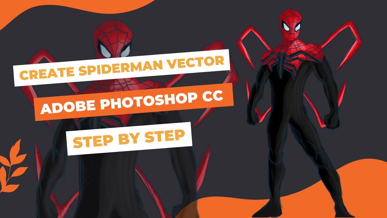 How to create spiderman vector in a easy way || Adobe photoshop CC Tutorial | Design step by step |