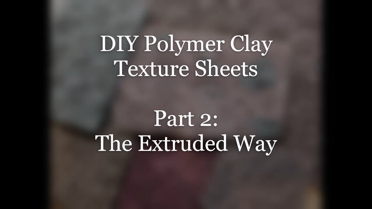 DIY Texture Sheets From Polymer Clay, Part 2 Design Your Own