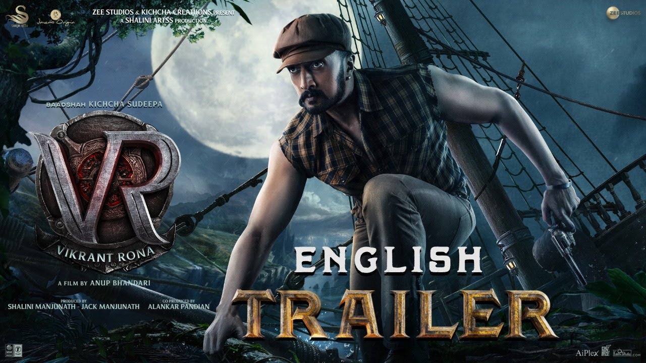 Vikrant Rona Official Trailer | English | Kichcha Sudeep | Anup Bhandari | Ajaneesh | Shalini Artss
