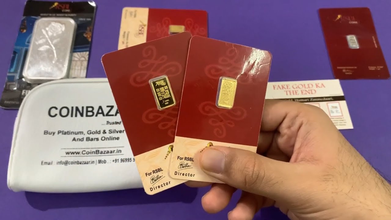 RSBL 2 Gram 24K Gold Bar Unboxing - Encrypted QR-Coded Coin Part #1 | Indian Bullionaire