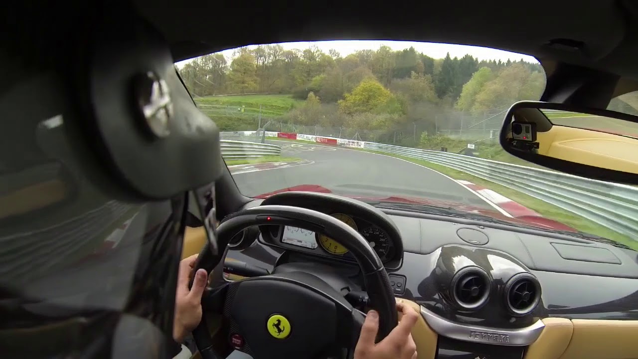 Domenico Solombrino drives a Ferrari 599gtb on the N&uuml;rburgring