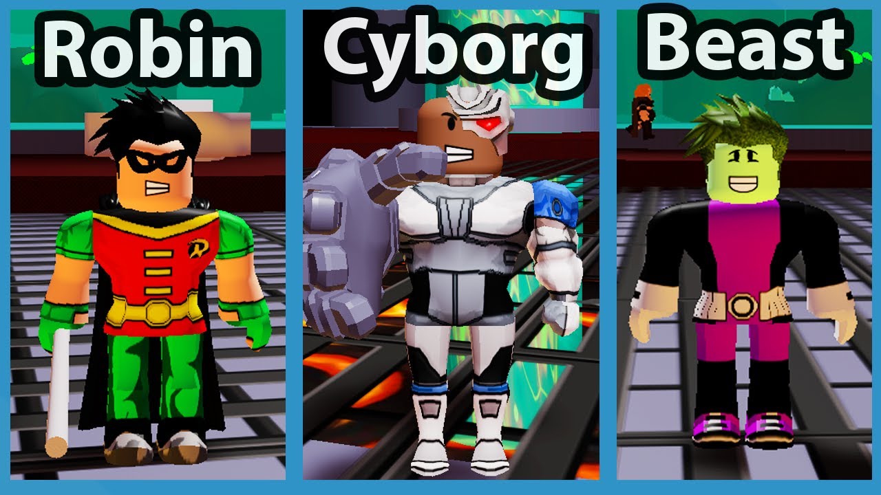 Юные титаны: поля битвы с моим племянником в Roblox