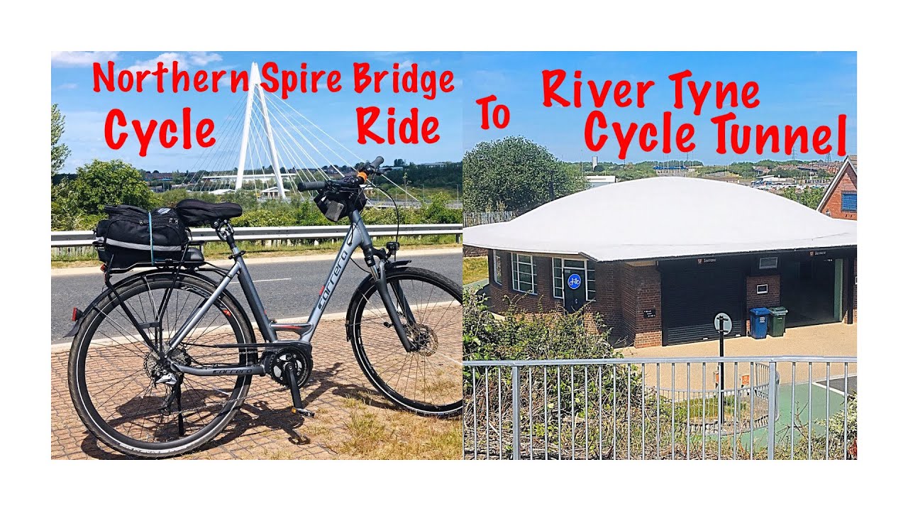 Cycle Ride Northern Spire Sunderland to Tyne Cycling Tunnel Jarrow