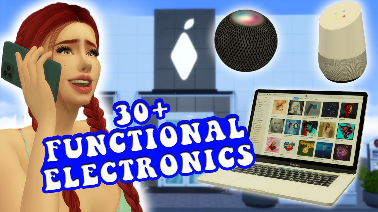 30+ Functional Electronic CC w/ Links || Realistic Custom Content for The Sims 4