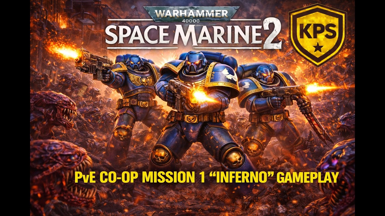 Warhammer 40K Space Marine 2 PVE Mission 1 Online Coop gameplay #Warhammer40k #SpaceMarine2 #Gaming