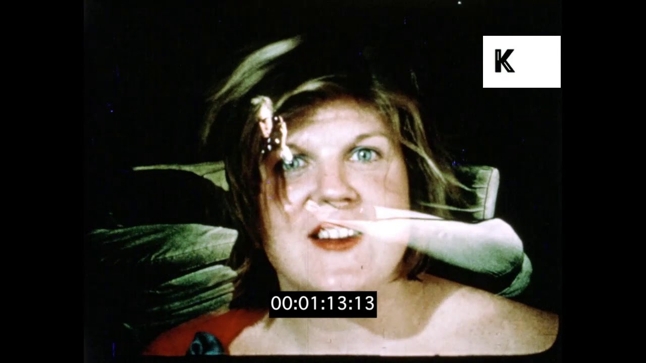 1970s USA, Andy Warhol and Candy Darling Faces Montage, 35mm | Premium Footage
