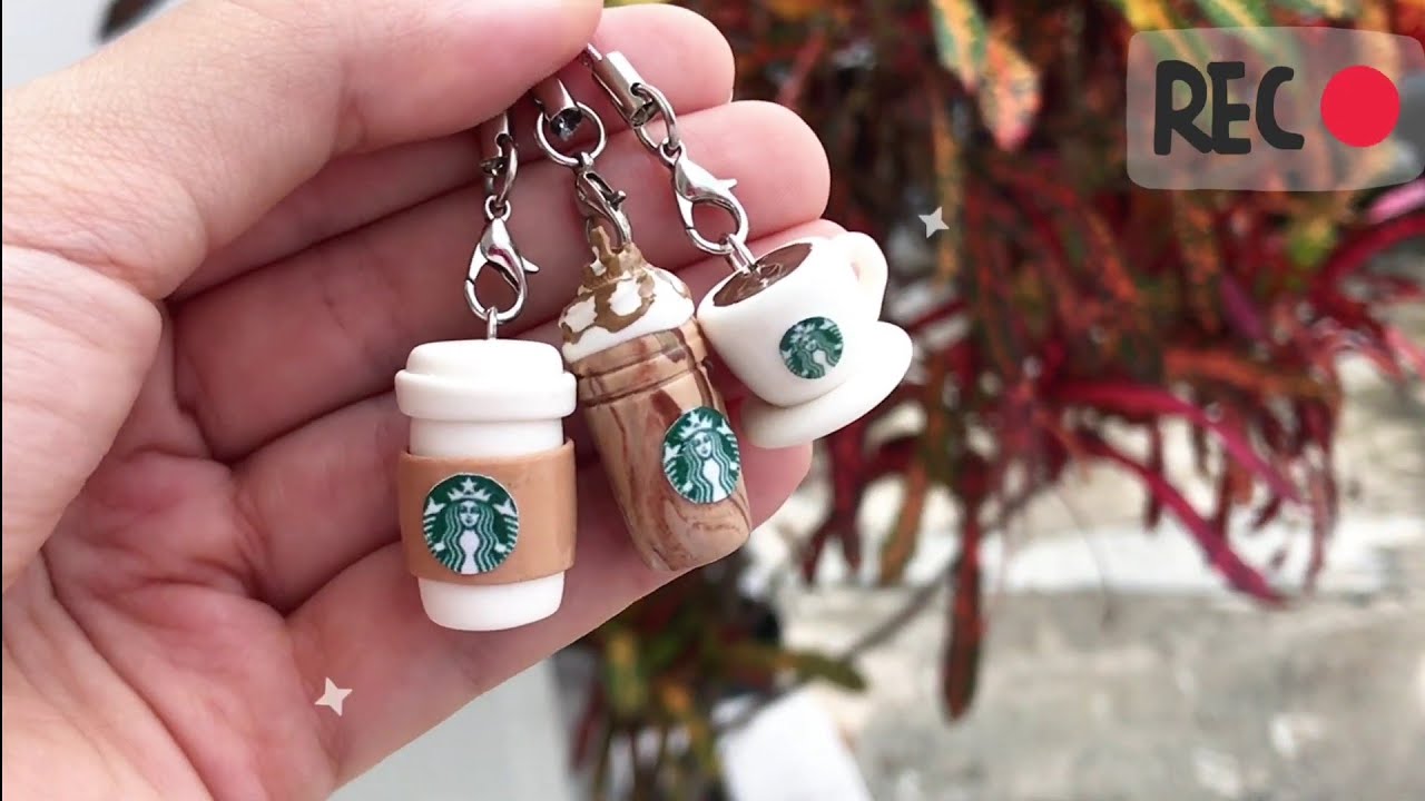 Polymer clay tutorial | coffee cups miniature
