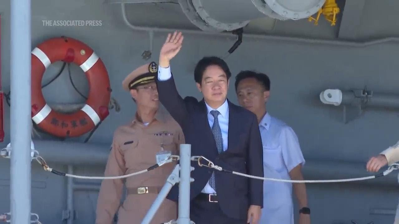 Taiwan president inspects troops on Penghu Island, highlights military's readiness