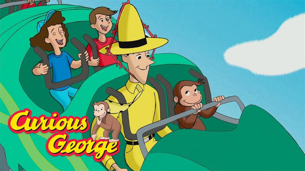 George Rides the Rollercoaster! 🐵 Curious George 🐵 Kids Cartoon 🐵 Kids Movies