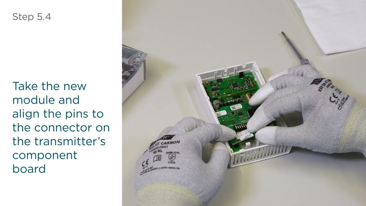 Transmitter maintenance and module replacement Vaisala GMW90 series CO2, temperature, and humidity