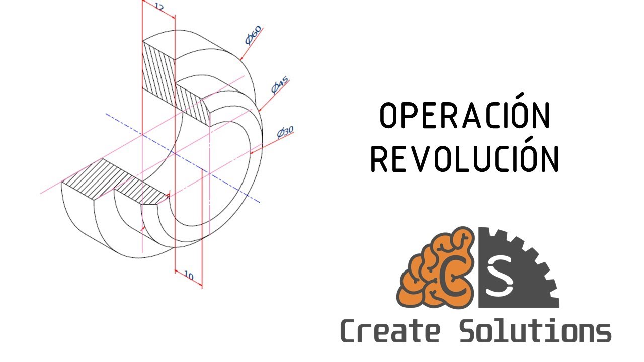 Operación revolución en Autodesk Inventor