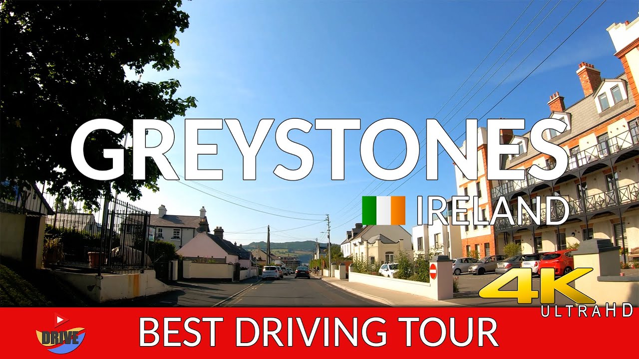 Scenic Driving Tour Ireland 4K : Exploring Greystones in Co. Wicklow from a Passenger's Perspective