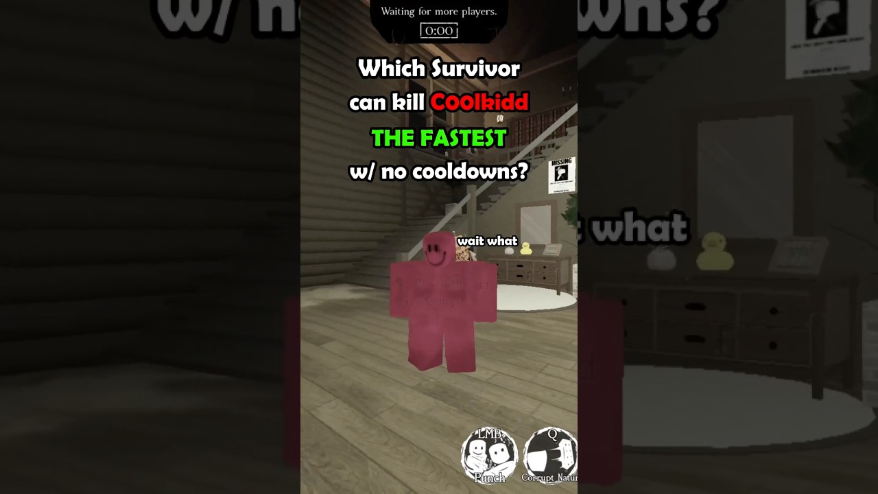 Какой выживший сможет убить C00lkidd быстрее всех!? (БЕЗ CD) #roblox #forsaken